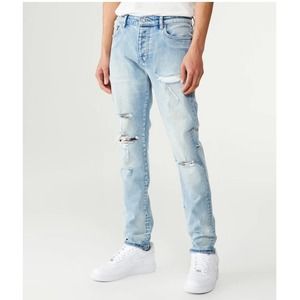 KSUBI Men’s Chitch punk blue thrashed jeans size 36”